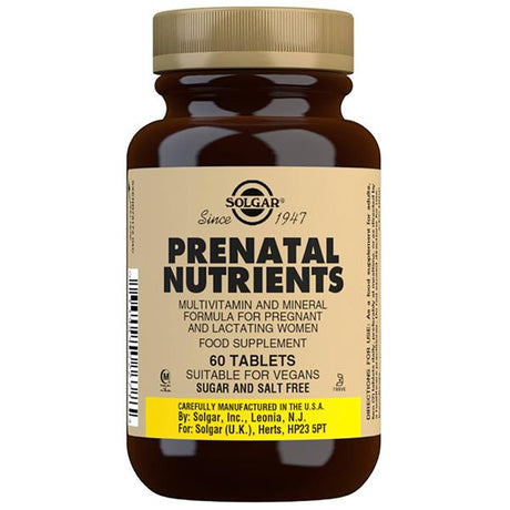 Solgar Prenatal Nutrients - 60 Таблетки - Feel You