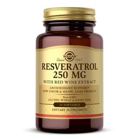 Solgar Resveratrol 250 mg - 30 Гел капсули - Feel You