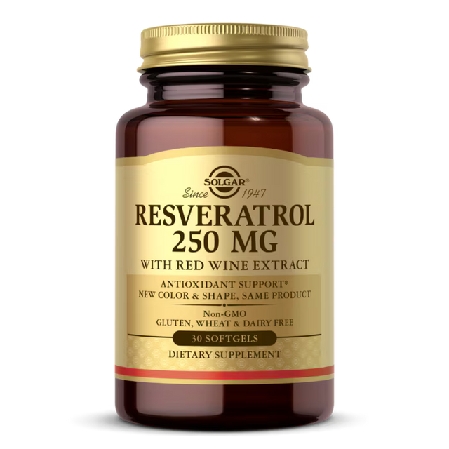 Solgar Resveratrol 250 mg - 30 Гел капсули - Feel You