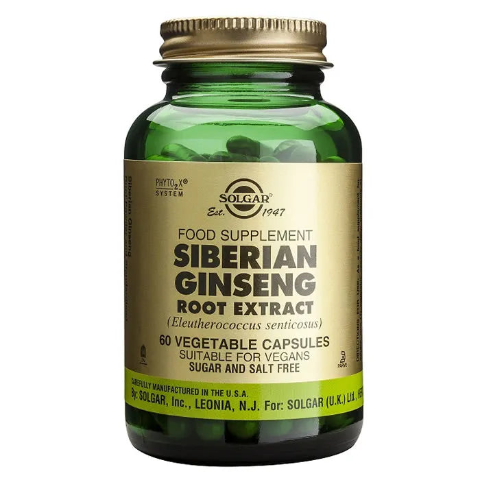 Solgar Spf Siberian Ginseng Root 60 Capsules - Feel You