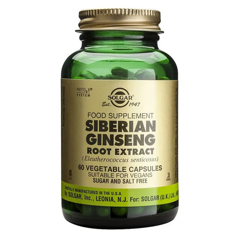 Solgar Spf Siberian Ginseng Root 60 Capsules - Feel You