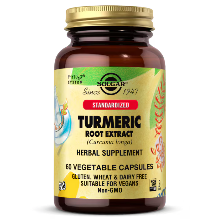 Solgar Turmeric Root Extract - 60 капсули - Feel You