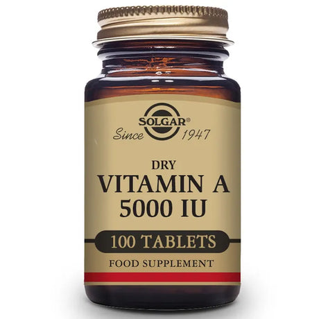 Solgar Vitamin A Dried 5000 IU 100 Tablets - Feel You