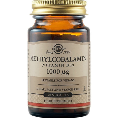 Solgar Vitamin B-12 1000 mcg / Methylcobalamin - 30 Подезични таблетки - Feel You
