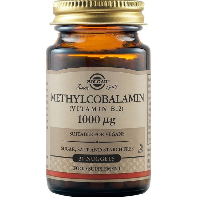 Solgar Vitamin B-12 1000 mcg / Methylcobalamin - 30 Подезични таблетки - Feel You