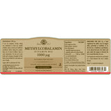 Solgar Vitamin B-12 1000 mcg / Methylcobalamin - 30 Подезични таблетки - Feel You