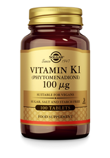 Solgar Vitamin K1 100 mcg - 100 Таблетки - Feel You