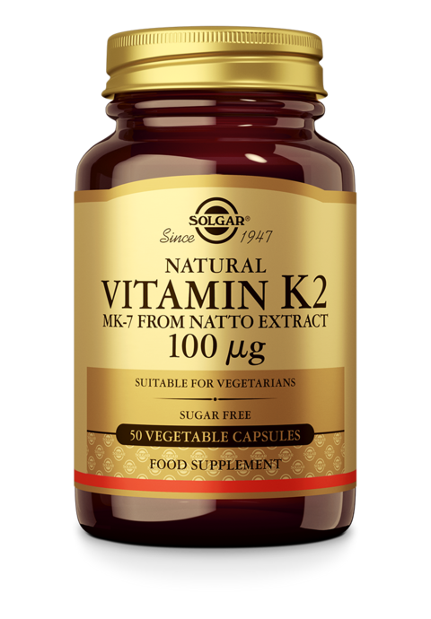 Solgar Vitamin K2 100 mcg/ MK-7 - 50 капсули - Feel You