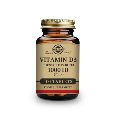 Solgar Vitamina D3 1000UI 100 Capsules - Feel You