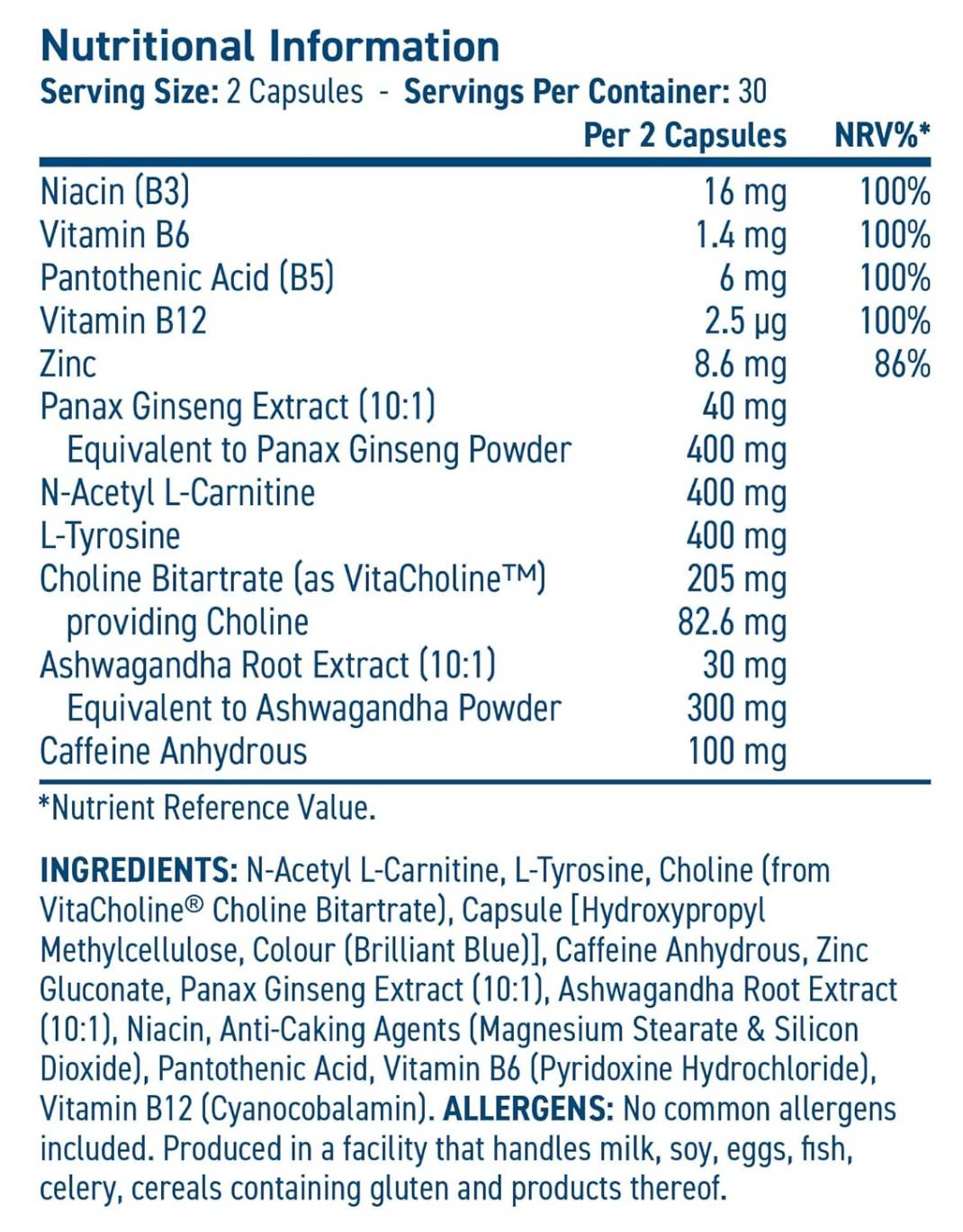 Solutions Brain Fuel | with Ashwagandha & ALCAR - 60 капсули - Feel You