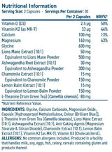 Solutions Sleep Support | with Lion's Mane, Ashwagandha & L-Theanine - 60 капсули - Feel You