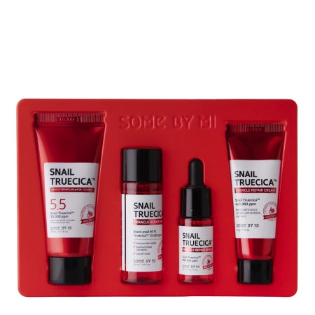 Some By Mi - Snail Truecica Miracle Repair Starter Kit - Cosmetic Kit for Problem Skin - 30ml+30ml+10ml+20g - Feel You