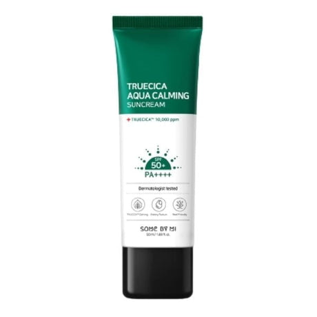 Some By Mi - Truecica Aqua Calming Suncream SPF50+/PA++++ - Soothing Sunscreen Cream - 50ml - Feel You