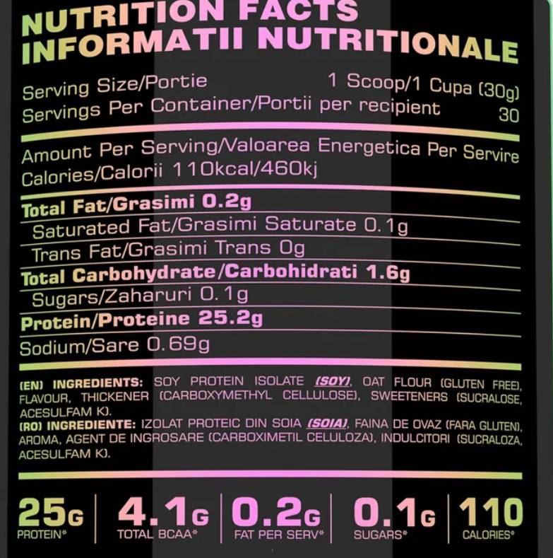 Soy Protein Isolate - 900 грама - Feel You