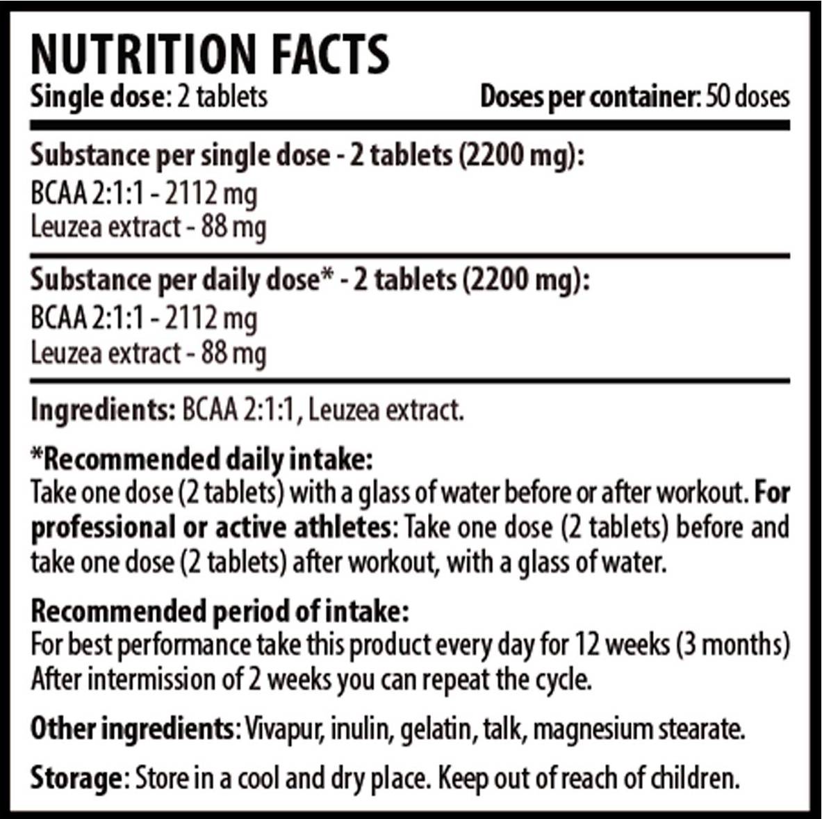 Spartan Force BCAA Leuzea 100 Таблетки - Feel You