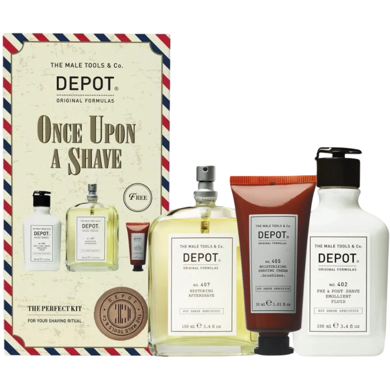 Set Depot: 400 Shave Specifics No. 402, Essential Oils, Soothing, Pre & Post Shaving Fluid, 100 ml + 400 Shave Specifics No. 405, Allantoin, Moisturizing, Shaving Cream, 125 ml + 400 Shave Specifics No. 407, Pro-Vitamin B5, Restoring & Refreshing, Afte... - Feel You