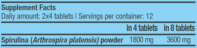 Spirulina 450mg. / 100 Tabs. - Feel You