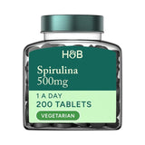 Спирулина (Spirulina) 500мг 200 таблетки, H&B - Feel You