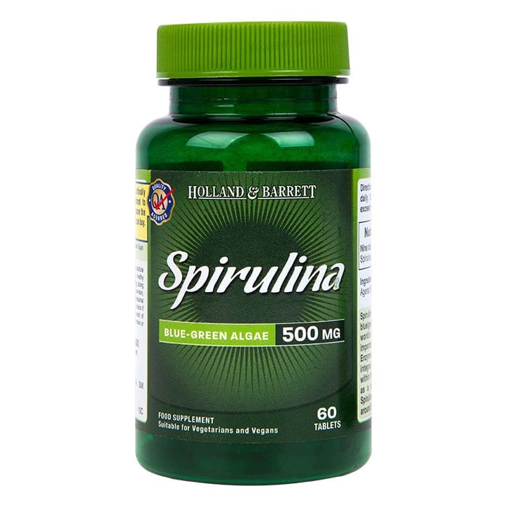 Спирулина (Spirulina) 500мг 60 таблетки, H&B - Feel You