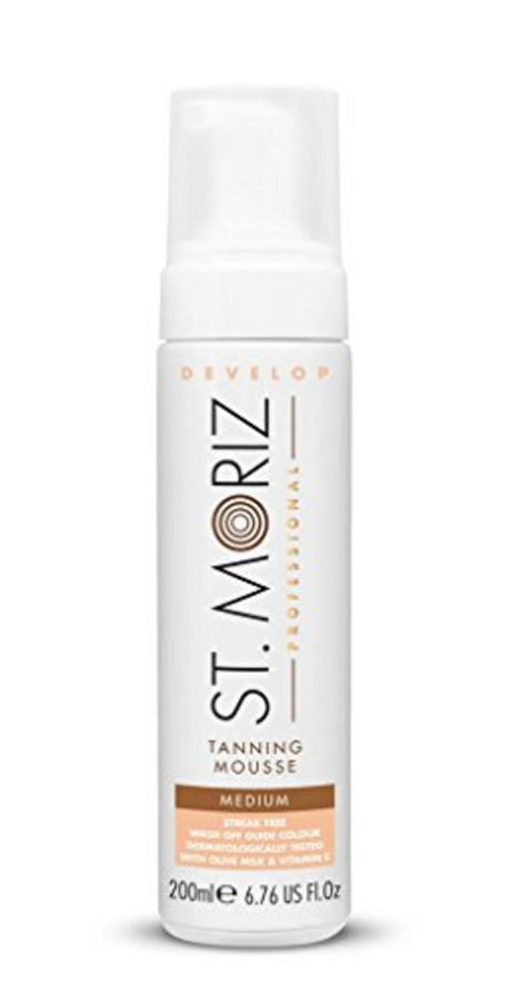 St. Moriz, Instant Self-Tanning Mousse, Bronzing, Self-Tanning Mousse, For Face, 200 ml - Feel You