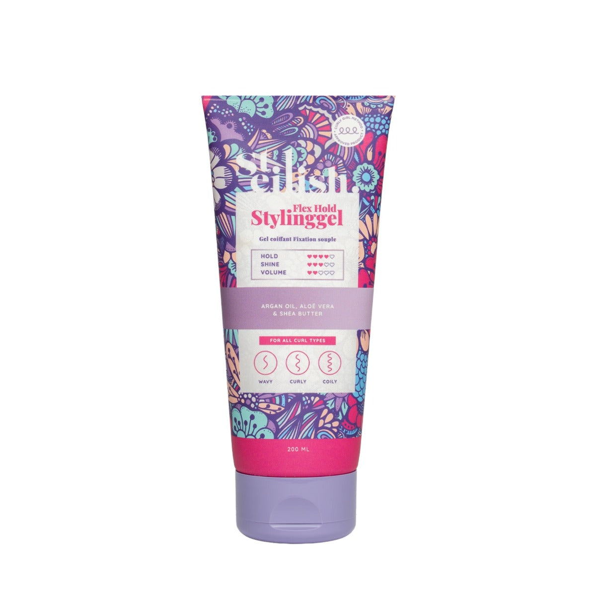 Steilish, Flex Hold, Hair Styling Gel, Curl Definition & Frizz Control, Medium Hold, 200 ml - Feel You