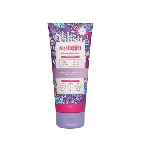 Steilish, Max Hold, Hair Styling Gel, Curly Definition & Anti-Frizz, Strong, 200 ml - Feel You