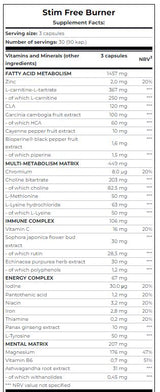 Stim Free Burner / 90 Caps - Feel You