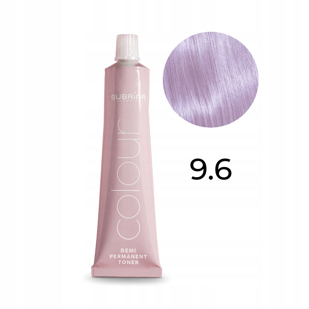 Subrina Professional, Colour, Demi-Permanent Hair Dye, 9.6 Very Light Purple Blonde, 60 ml - Feel You