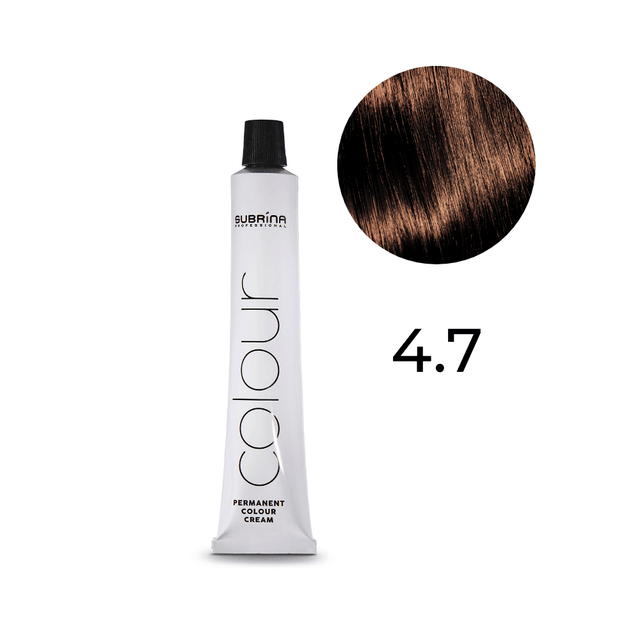 Subrina Professional, Essential Colour, Permanent Hair Dye, 4/7 Chestnut Medium Chestnut, 100 ml - Feel You