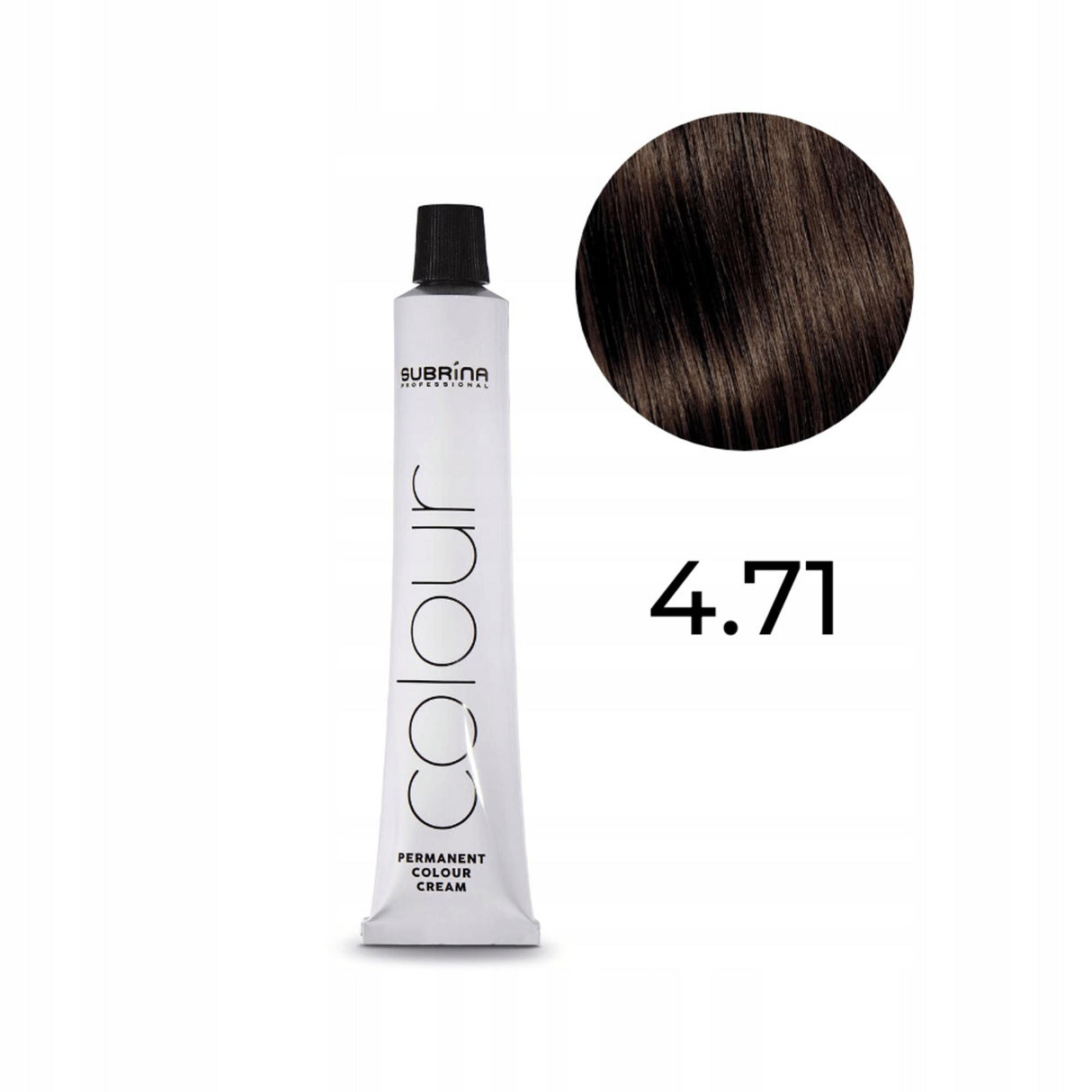 Subrina Professional, Essential Colour, Permanent Hair Dye, 4.71 Medium Brown, 100 ml - Feel You