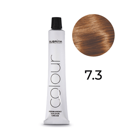 Subrina Professional, Essential Colour, Permanent Hair Dye, 7/3 Medium Ash Blonde, 100 ml - Feel You
