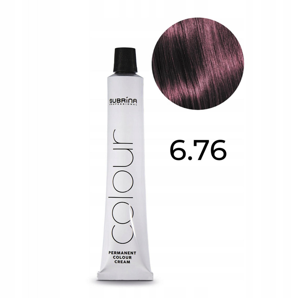 Subrina Professional, Permanent Colour, Argan, Permanent Hair Dye, 6/76 Dark Blonde Violet Chestnut, 100 ml - Feel You