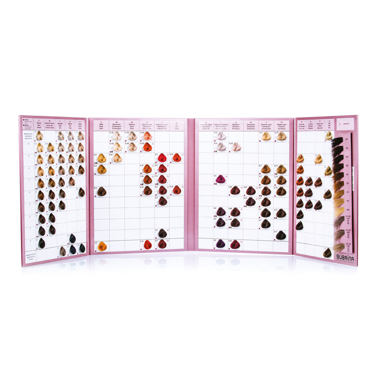 Subrina Professional, Subrina Professional, Hair Colour Chart - Feel You
