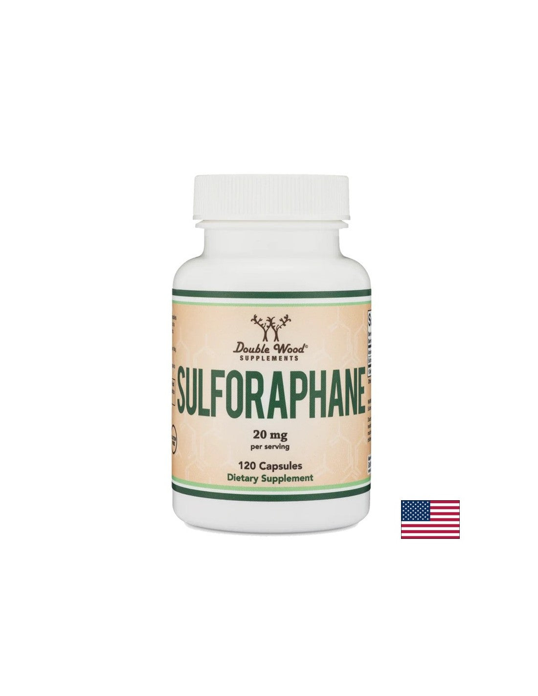 Антиоксидант - Сулфорафан (Sulforaphane), 20 mg х 120 капсули Double Wood - Feel You