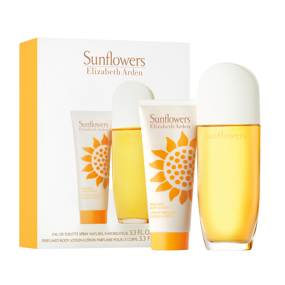 Sunflowers Set Elizabeth Arden: Sunflowers, Perfumed, Day & Night, Body Lotion, 100 ml + Sunflowers, Eau De Toilette, For Women, 100 ml - Feel You