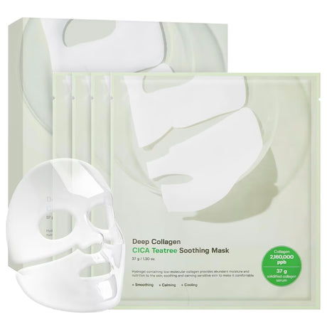 Sungboon Editor - Deep Collagen Cica Teatree Soothing Mask - 37g x 4pcs - Feel You