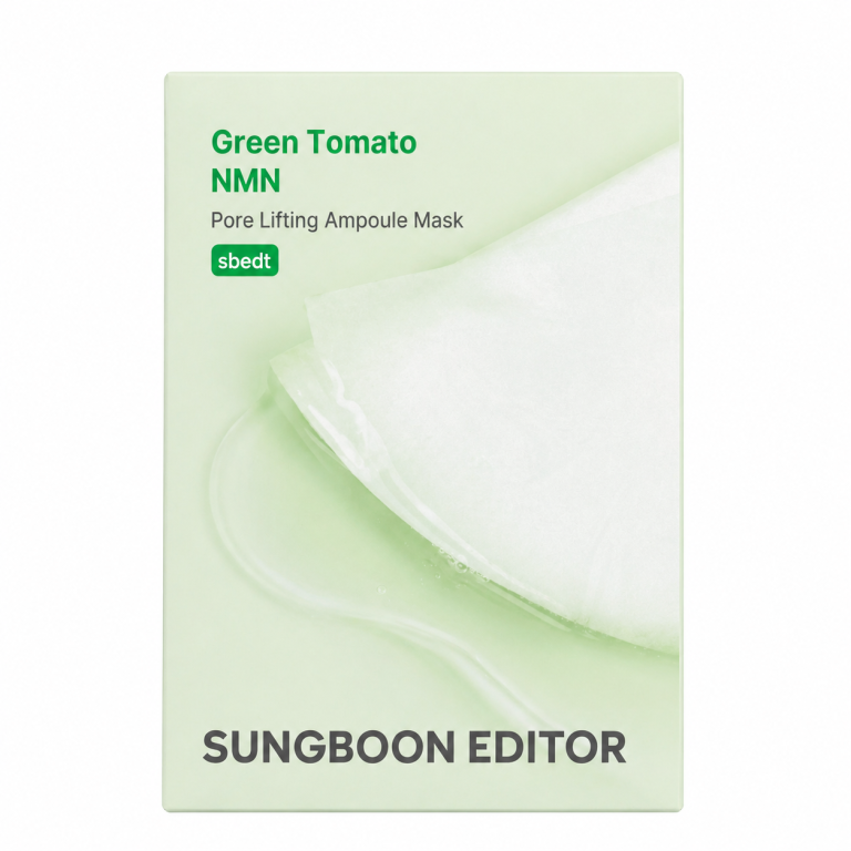 Sungboon Editor - Green Tomato NMN Pore Lifting Ampoule Mask, 10 Sheets - Feel You