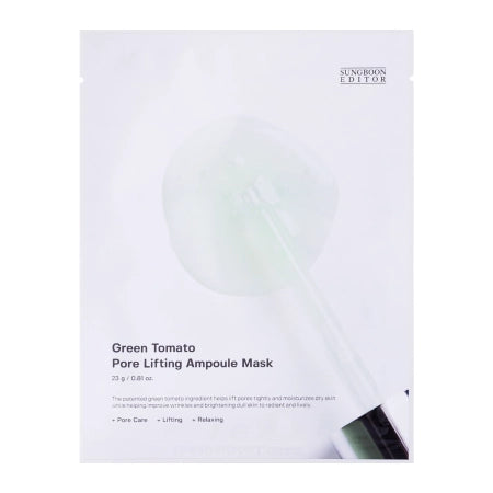 Sungboon Editor - Green Tomato Pore Lifting Ampoule Mask - Compartment Reducing Visibility Mask - 1pc/23g - Feel You