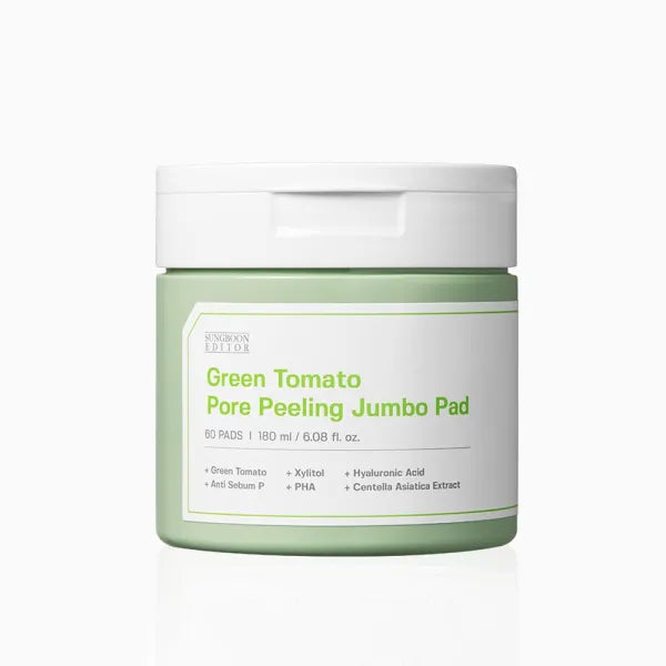 Sungboon Editor - Green Tomato Pore Peeling Jumbo Pad 180ml 60EA - Feel You