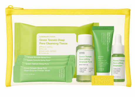 Sungboon Editor - Green Tomato Travel Kit, (5 items) - Feel You