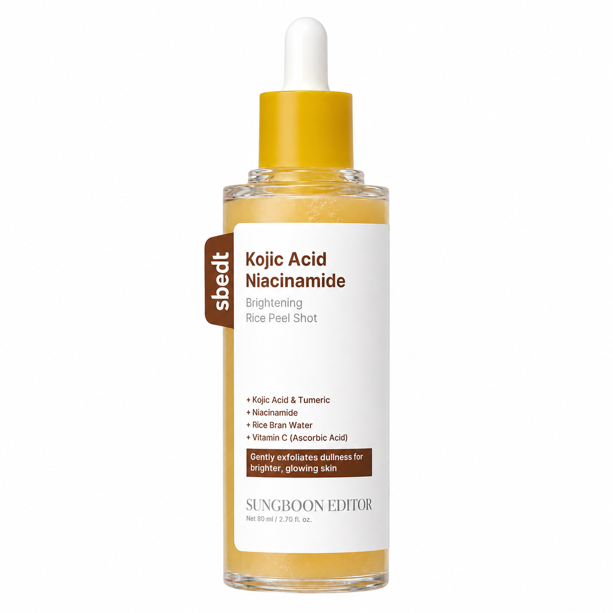 Sungboon Editor - Kojic Acid Niacin Brightening Rice Peel Shot, 80ml
