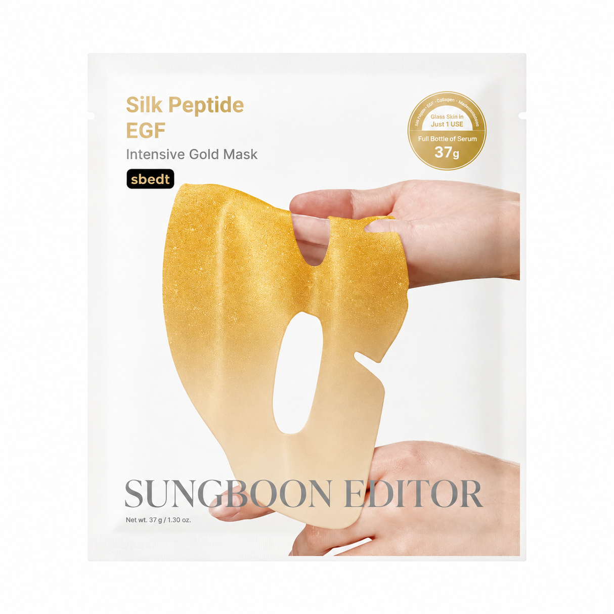 Sungboon Editor - Silk Peptide EGF Intensive Gold Mask, 1 sheet