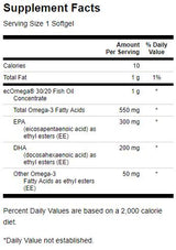 Super EPA ecOmega Fish Oil 100 Гел капсули - Feel You