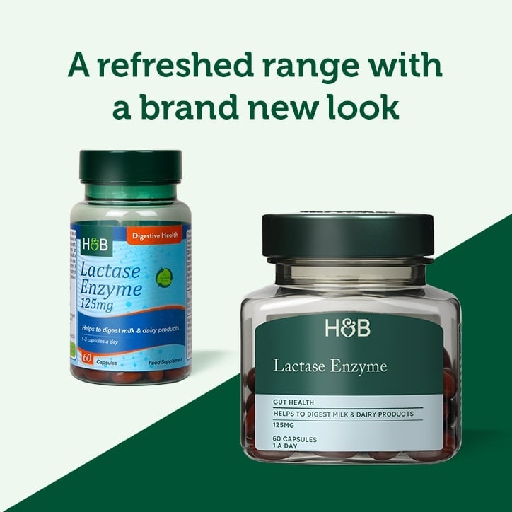 Лактаза ензими (Super Lactase Enzyme) 125мг 60 капсули, H&B - Feel You