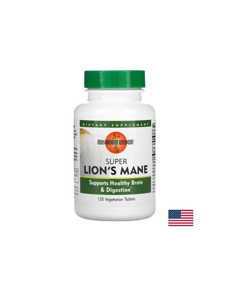Super Lions Mane / Супер лъвска грива, 120 таблетки Natural Factors - Feel You