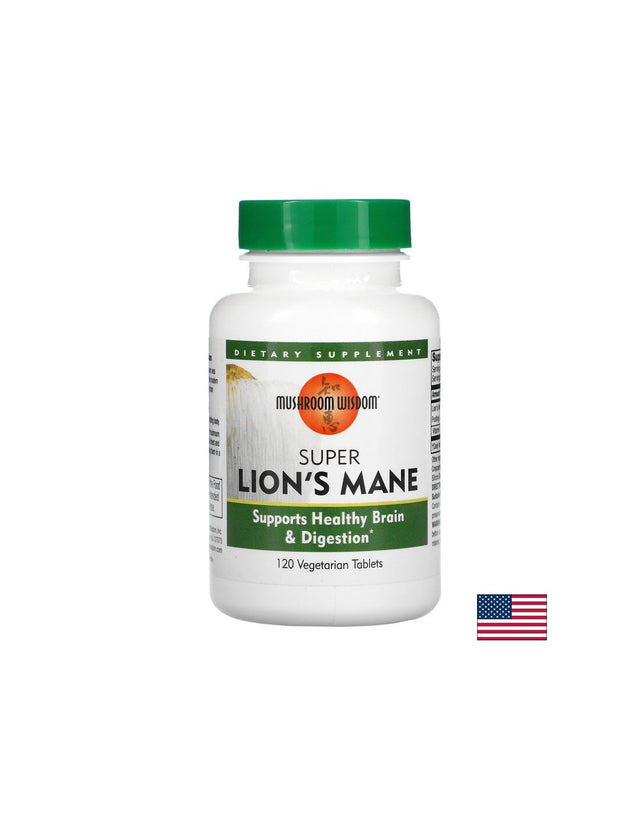 Super Lions Mane / Супер лъвска грива, 120 таблетки Natural Factors - Feel You