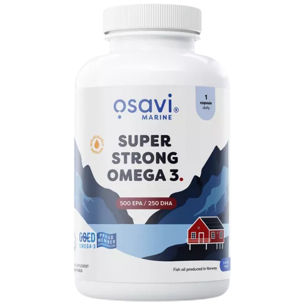 Super Strong Omega 3 | 500 EPA / 250 DHA - 180 Гел капсули - Feel You