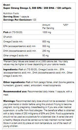 Super Strong Omega 3 | 500 EPA / 250 DHA - 180 Гел капсули - Feel You