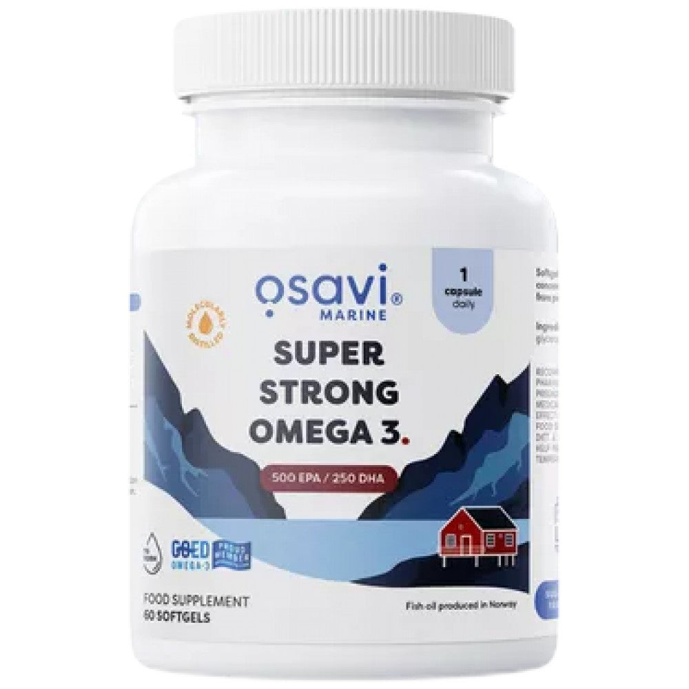 Super Strong Omega 3 | 500 EPA / 250 DHA - 60 Гел капсули - Feel You
