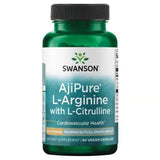 Swanson AjiPure L-Arginine With L-Citrulline Pharmaceutical Grade Cardiovascular Health 60 Vegan Capsules - Feel You